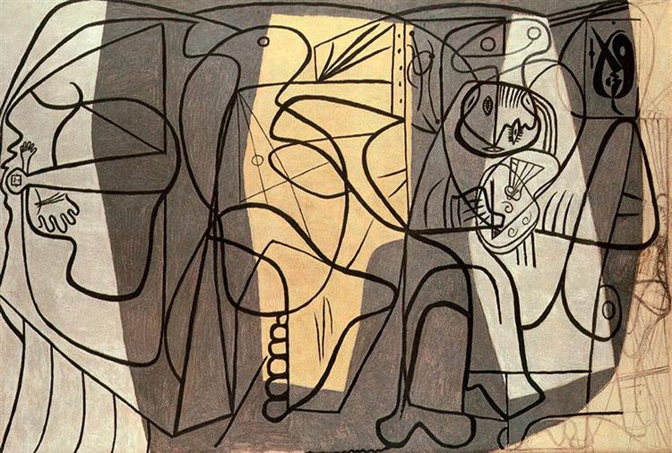 artist-and-his-model-1926 picasso